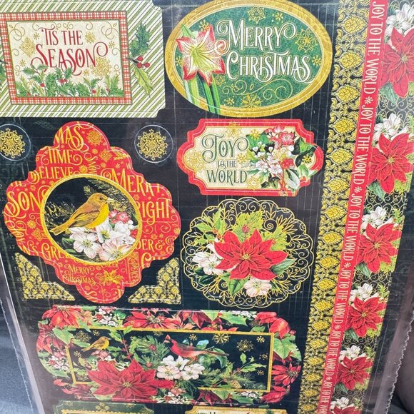 Graphic 45 Retired Warm Wishes Chipboard Christmas Accents Scrapbooking - Picture 5 of 8